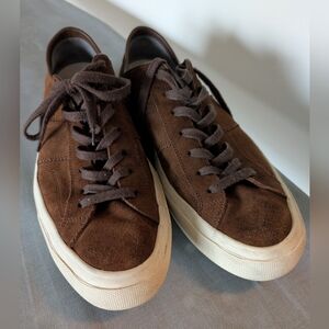 Tom Ford Cambridge Chocolate Full Suede Sneakers